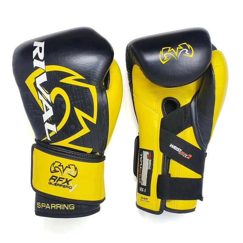 Rival RFX-Guerrero-V Sparring Gloves P4P – Black/Yellow 2 Rival RFX-Guerrero-V Sparring Gloves P4P – Black/Yellow - Image 2