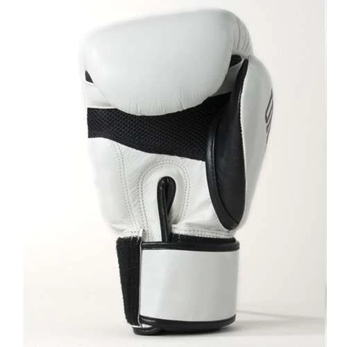 Sandee Cool-Tec Leather Sparring Glove – White/Black/Red 2 Sandee Cool-Tec Leather Sparring Glove – White/Black/Red - Image 2