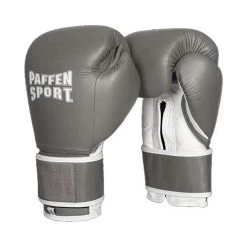 Paffen Sport Klett Hook & Loop Sparring Gloves – Grey/White