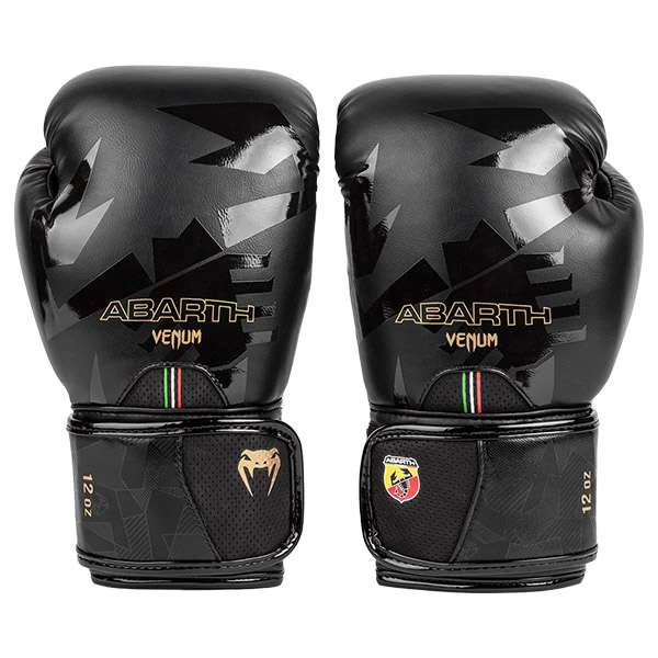 Venum Abrath Boxing Gloves – Black/Gold 2 Venum Abrath Boxing Gloves – Black/Gold - Image 2