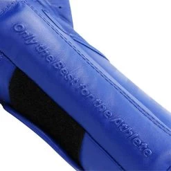 Adidas AdiSpeed Hook And Loop Boxing Gloves – Blue/White -Boxing Shop adisbg501pro adispeed blue white close up 02 copy 2