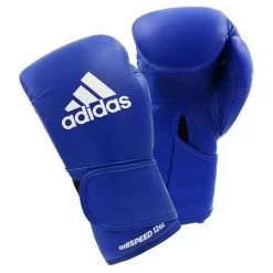 Adidas AdiSpeed Hook And Loop Boxing Gloves – Blue/White