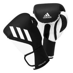 Adidas Speed Tilt 350 Hook & Loop Boxing Gloves – Black/White