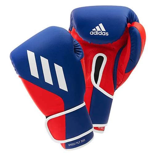 Adidas Speed Tilt 350 Hook & Loop Boxing Gloves – Blue/Red