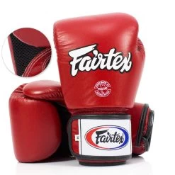 BGV1-B Fairtex Red Breathable Gloves