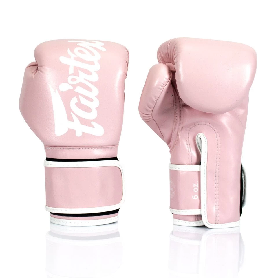 BGV14 Fairtex Light Pink Microfiber Gloves 2 BGV14 Fairtex Light Pink Microfiber Gloves - Image 2