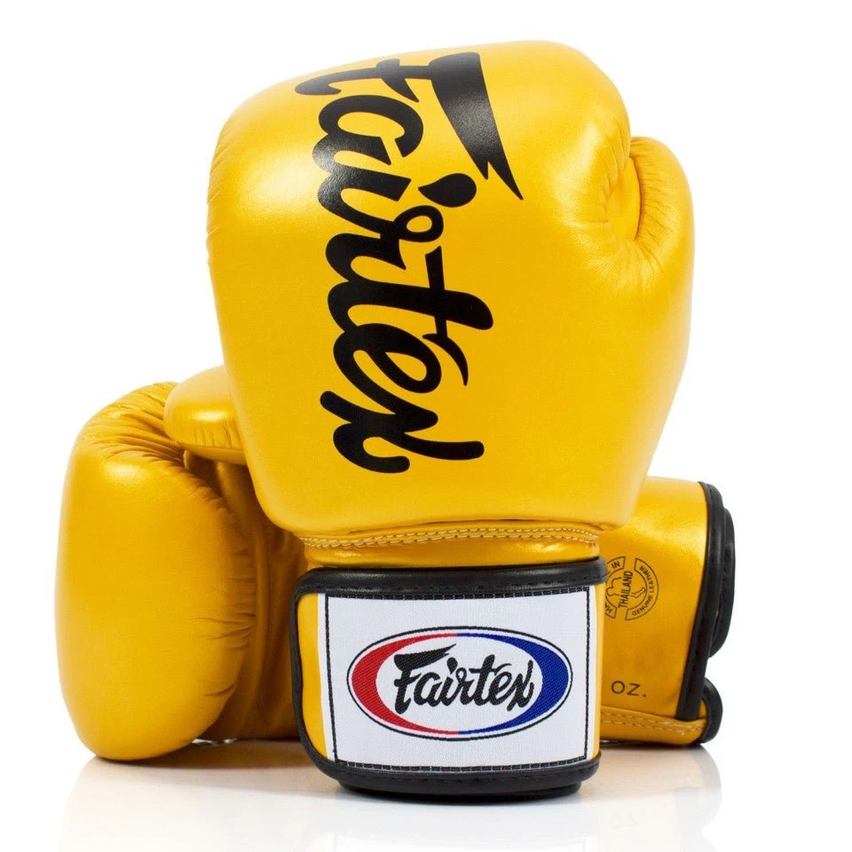 BGV19 Fairtex Gold Deluxe Tight-Fit Gloves 1 BGV19 Fairtex Gold Deluxe Tight-Fit Gloves