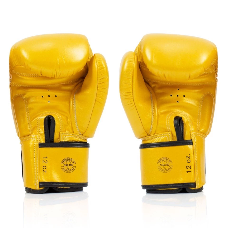 BGV19 Fairtex Gold Deluxe Tight-Fit Gloves 4 BGV19 Fairtex Gold Deluxe Tight-Fit Gloves - Image 4