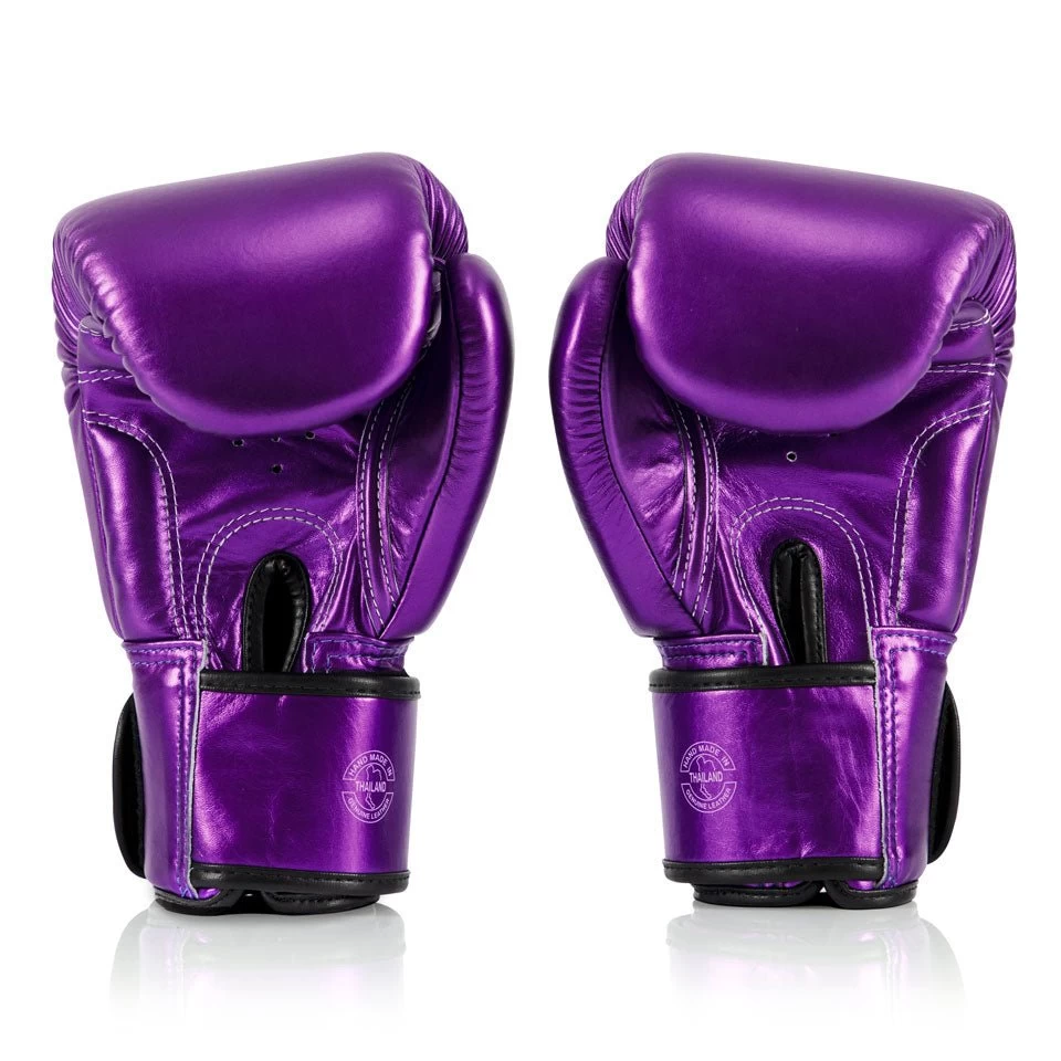 BGV22 Fairtex Metallic Purple Boxing Gloves 4 BGV22 Fairtex Metallic Purple Boxing Gloves - Image 4
