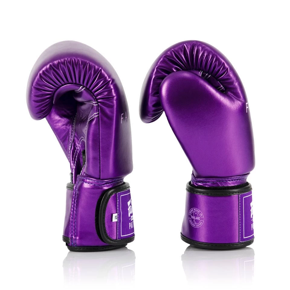 BGV22 Fairtex Metallic Purple Boxing Gloves 3 BGV22 Fairtex Metallic Purple Boxing Gloves - Image 3