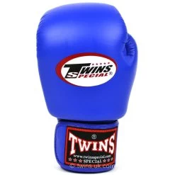 BGVL3 Twins Blue Velcro Boxing Gloves -Boxing Shop bgvl3 twins blue velcro boxing gloves 365868