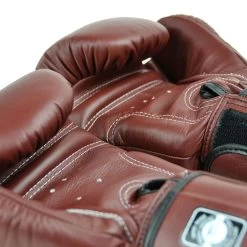 BGVL3 Twins Dark Brown Velcro Boxing Gloves -Boxing Shop bgvl3 twins dark brown velcro boxing gloves 408657