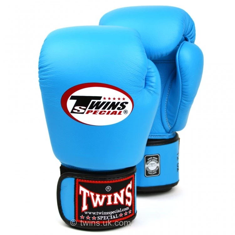 BGVL3 Twins Light Blue Velcro Boxing Gloves 1 BGVL3 Twins Light Blue Velcro Boxing Gloves
