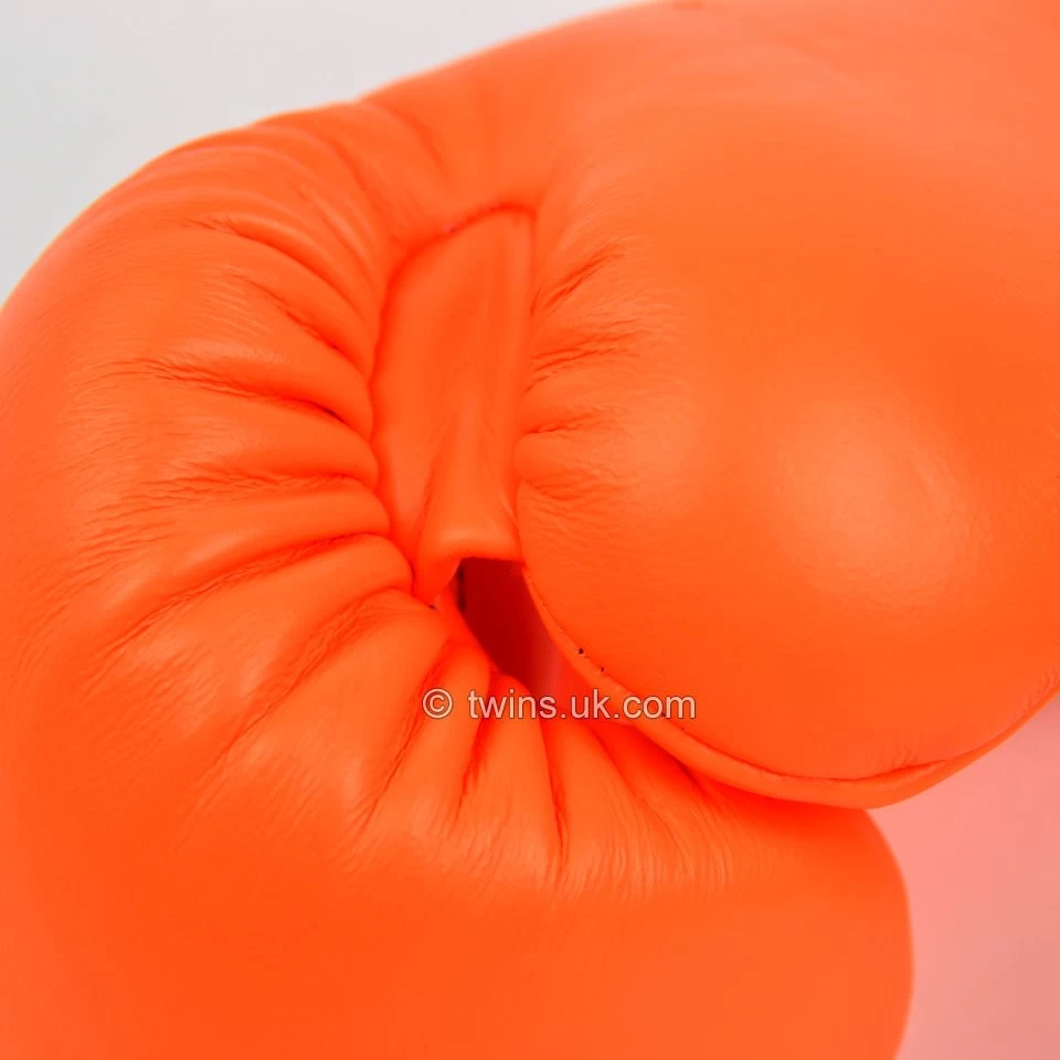 BGVL3 Twins Orange Velcro Boxing Gloves 3 BGVL3 Twins Orange Velcro Boxing Gloves - Image 3