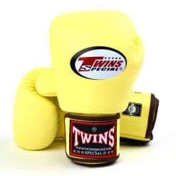 BGVL3 Twins Vanilla Velcro Boxing Gloves