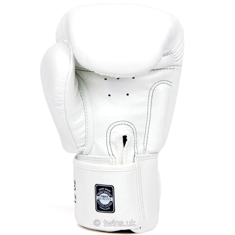 BGVL3 Twins White Velcro Boxing Gloves 2 BGVL3 Twins White Velcro Boxing Gloves - Image 2