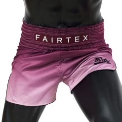 BS1904 Fairtex Maroon Fade Muaythai Shorts
