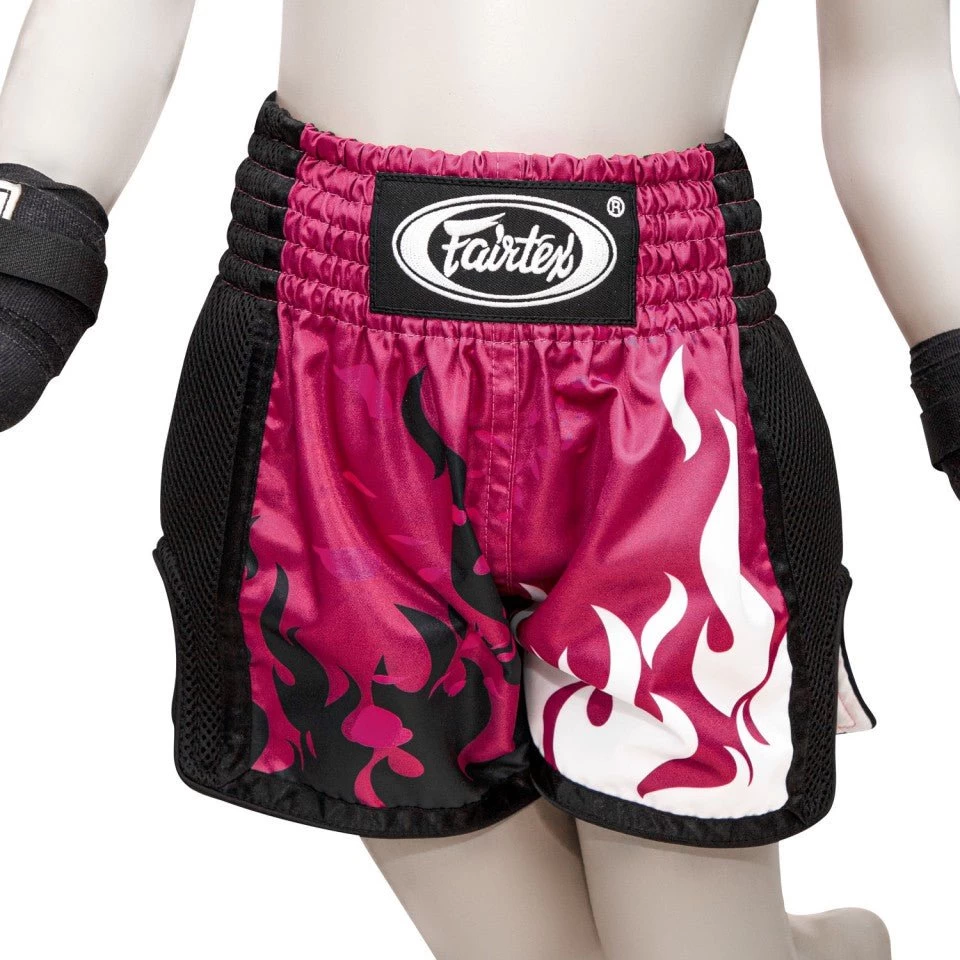 BSK2101 Fairtex Kids Muay Thai Shorts Eternal Flame 1 BSK2101 Fairtex Kids Muay Thai Shorts Eternal Flame