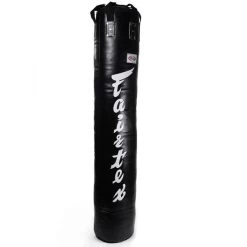 Fairtex 6ft Banana Kick Bag Black - Filled 45kg