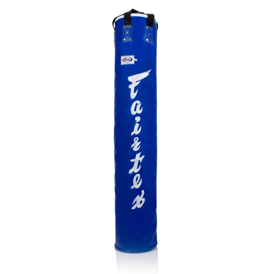 Fairtex 6ft Banana Kick Bag Blue - Filled 45kg 1 Fairtex 6ft Banana Kick Bag Blue - Filled 45kg