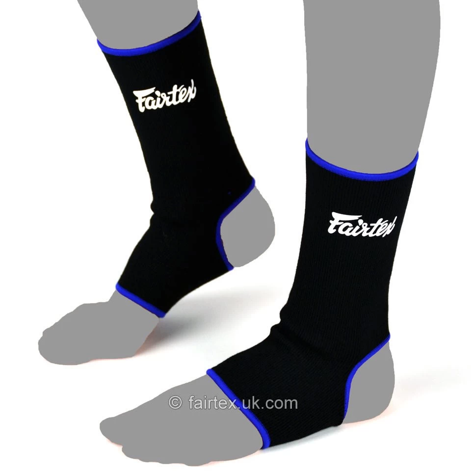 Fairtex AS1 Ankle Supports Black-Blue 2 Fairtex AS1 Ankle Supports Black-Blue - Image 2