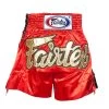 Fairtex BS0602 Red Laced Sides Muay Thai Shorts