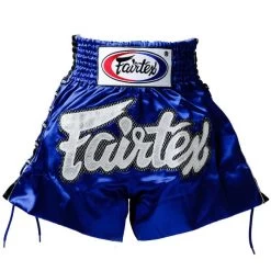 Fairtex BS0603 Blue Laced Sides Muay Thai Shorts