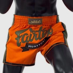 Fairtex BS1705 Slim Cut Muay Thai Shorts - Orange