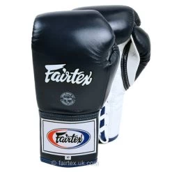 Fairtex Competition Lace Up Boxing Gloves BGL6 - Blue