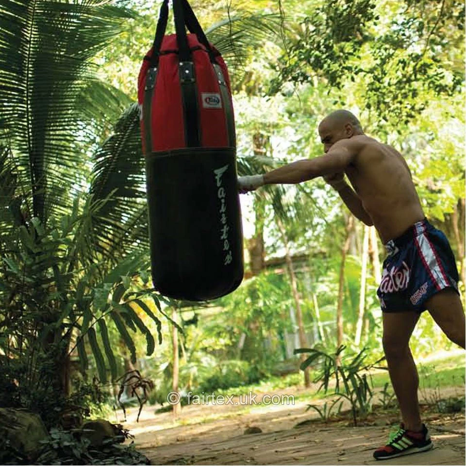Fairtex HB3 Extra Large Leather Heavy Bag (FILLED 35kg) 2 Fairtex HB3 Extra Large Leather Heavy Bag (FILLED 35kg) - Image 2