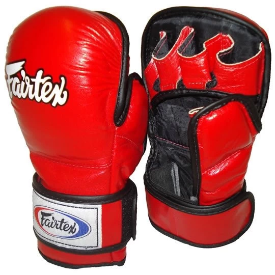 Fairtex Mma Sparring Gloves Fgv15 - Red 2 Fairtex Mma Sparring Gloves Fgv15 - Red - Image 2