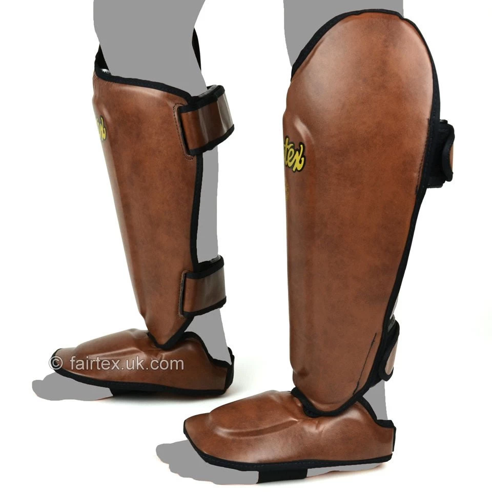 Fairtex Shin Guard SP8 Vintage Brown 8 Fairtex Shin Guard SP8 Vintage Brown - Image 8
