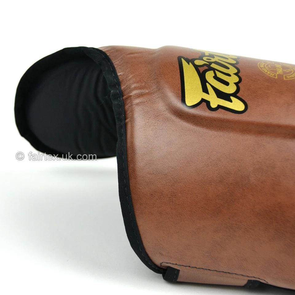 Fairtex Shin Guard SP8 Vintage Brown 5 Fairtex Shin Guard SP8 Vintage Brown - Image 5