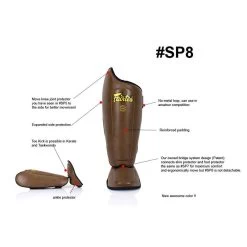 Fairtex Shin Guard SP8 Vintage Brown 13 Fairtex Shin Guard SP8 Vintage Brown -Boxing Shop fairtex shin guard sp8 vintage brown 840612