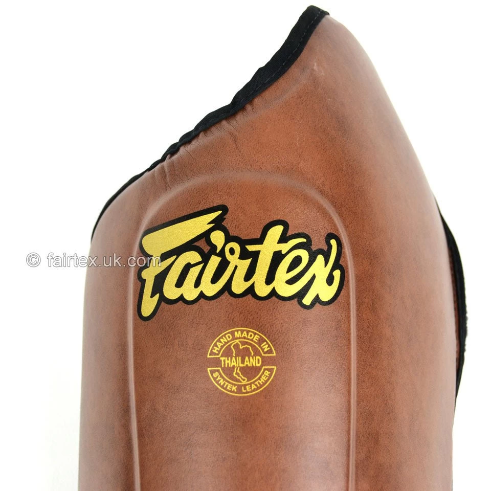 Fairtex Shin Guard SP8 Vintage Brown 4 Fairtex Shin Guard SP8 Vintage Brown - Image 4