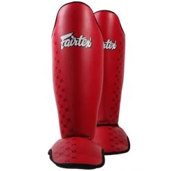 Fairtex Shin Guards - Competition Red -Boxing Shop fairtex shin guards competition red 852196