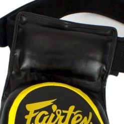 Fairtex TP4 Lightweight Thigh Pads - Black/Yellow -Boxing Shop fairtex tp4 lightweight thigh pads blackyellow 278151