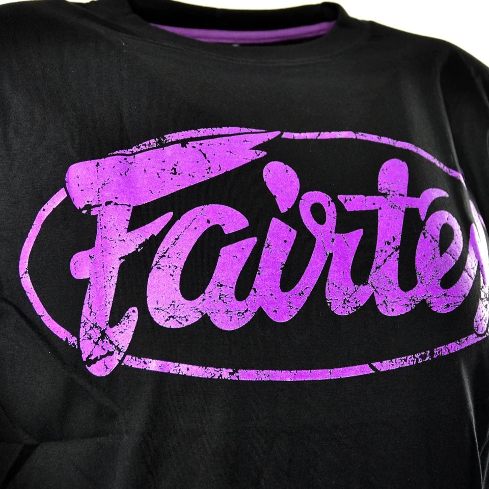 Fairtex TST148 Tee Shirt Limited Edition Black/Purple 3 Fairtex TST148 Tee Shirt Limited Edition Black/Purple - Image 3