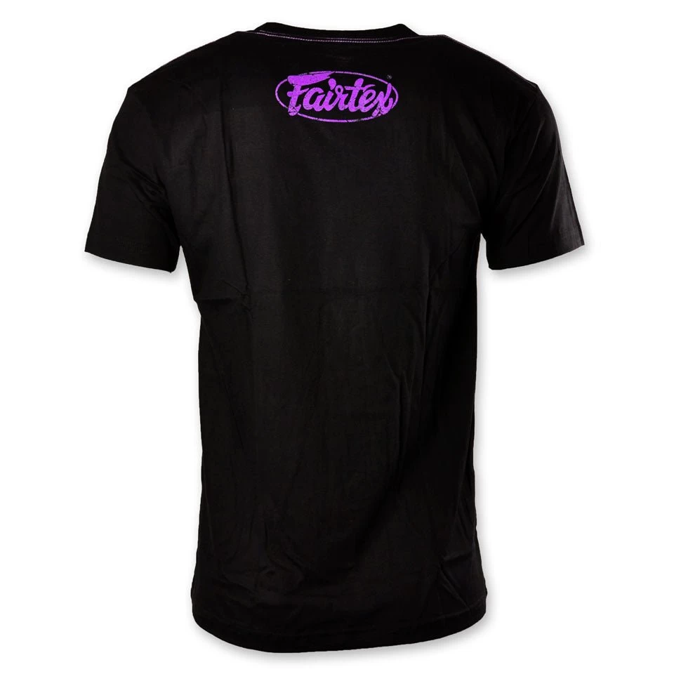 Fairtex TST148 Tee Shirt Limited Edition Black/Purple 2 Fairtex TST148 Tee Shirt Limited Edition Black/Purple - Image 2