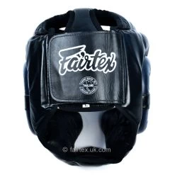 Fairtex Ultimate Full Coverage Headguard - Black And Blue -Boxing Shop fairtex ultimate full coverage headguard black and blue 828667