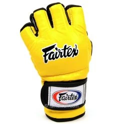 Fairtex Ultimate Mma Gloves FGV12 - Yellow -Boxing Shop fairtex ultimate mma gloves fgv12 yellow 536865