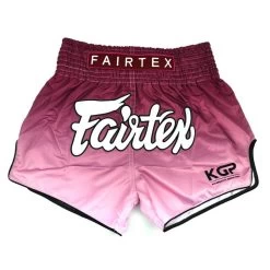 Fairtex X KGP Maroon Fade Muay Thai Shorts -Boxing Shop fairtex x kgp maroon fade muay thai shorts 294837