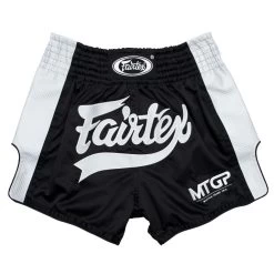 Fairtex X MTGP Black-White Muay Thai Shorts -Boxing Shop fairtex x mtgp black white muay thai shorts 404374