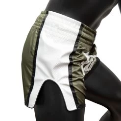 Fairtex X MTGP Olive-White Muay Thai Shorts -Boxing Shop fairtex x mtgp olive white muay thai shorts 434102
