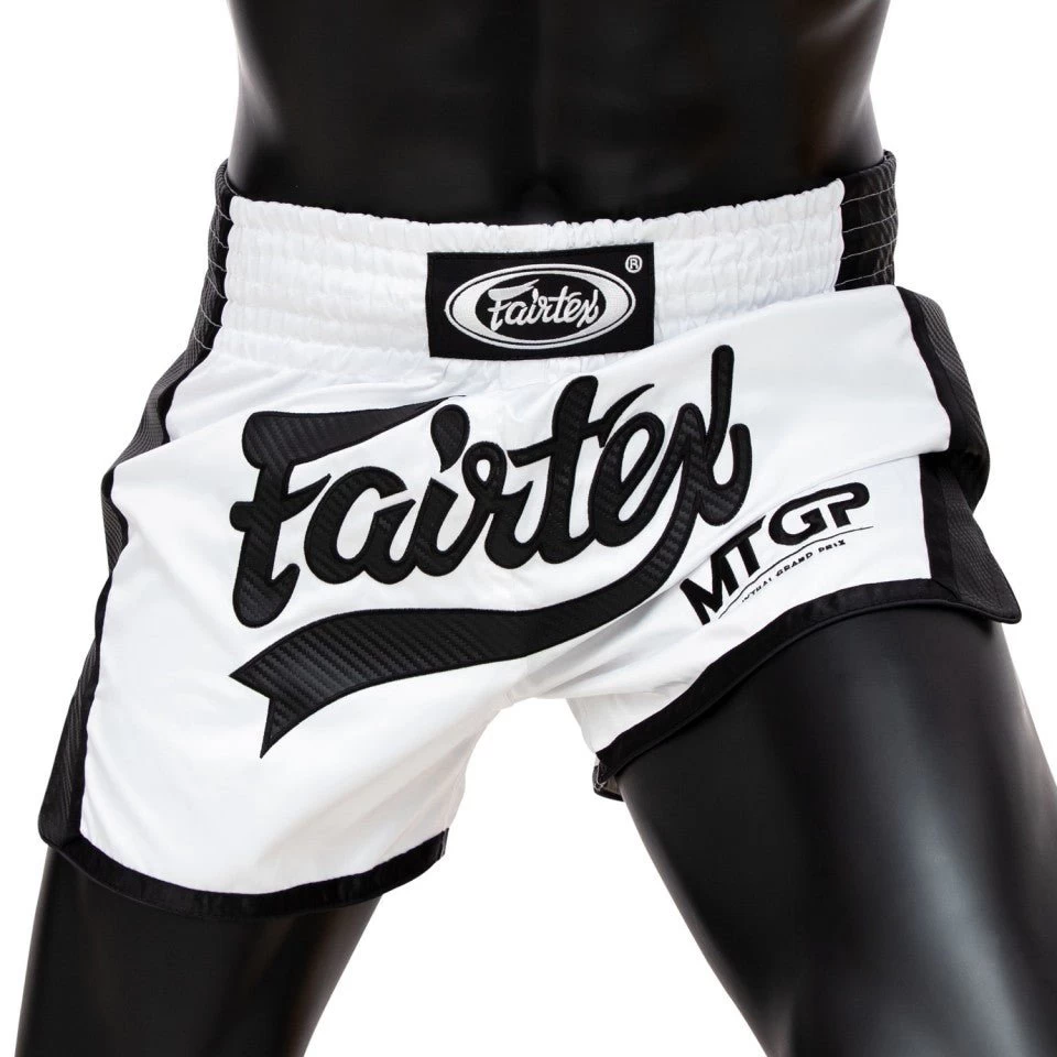 Fairtex X MTGP White-Black Muay Thai Shorts 1 Fairtex X MTGP White-Black Muay Thai Shorts