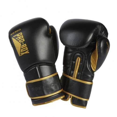 Pro-Box Speed-Lite Sparring Gloves – Black/Gold