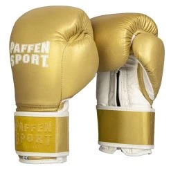 Paffen Sport Klett Hook & Loop Sparring Gloves – Gold/White