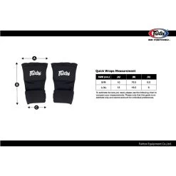 HW3 Fairtex Black Quick Wraps 5 HW3 Fairtex Black Quick Wraps -Boxing Shop hw3 fairtex black quick wraps 910867