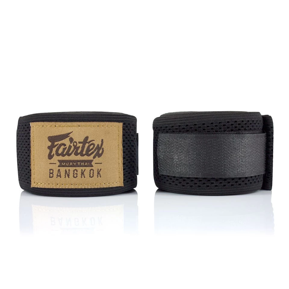 HW4 Fairtex Black Mesh Hand Wraps 1 HW4 Fairtex Black Mesh Hand Wraps