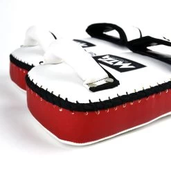KPS2 MTG Pro White-Red Synthetic Thai Kick Pads 7 KPS2 MTG Pro White-Red Synthetic Thai Kick Pads -Boxing Shop kps2 mtg pro white red synthetic thai kick pads 550866